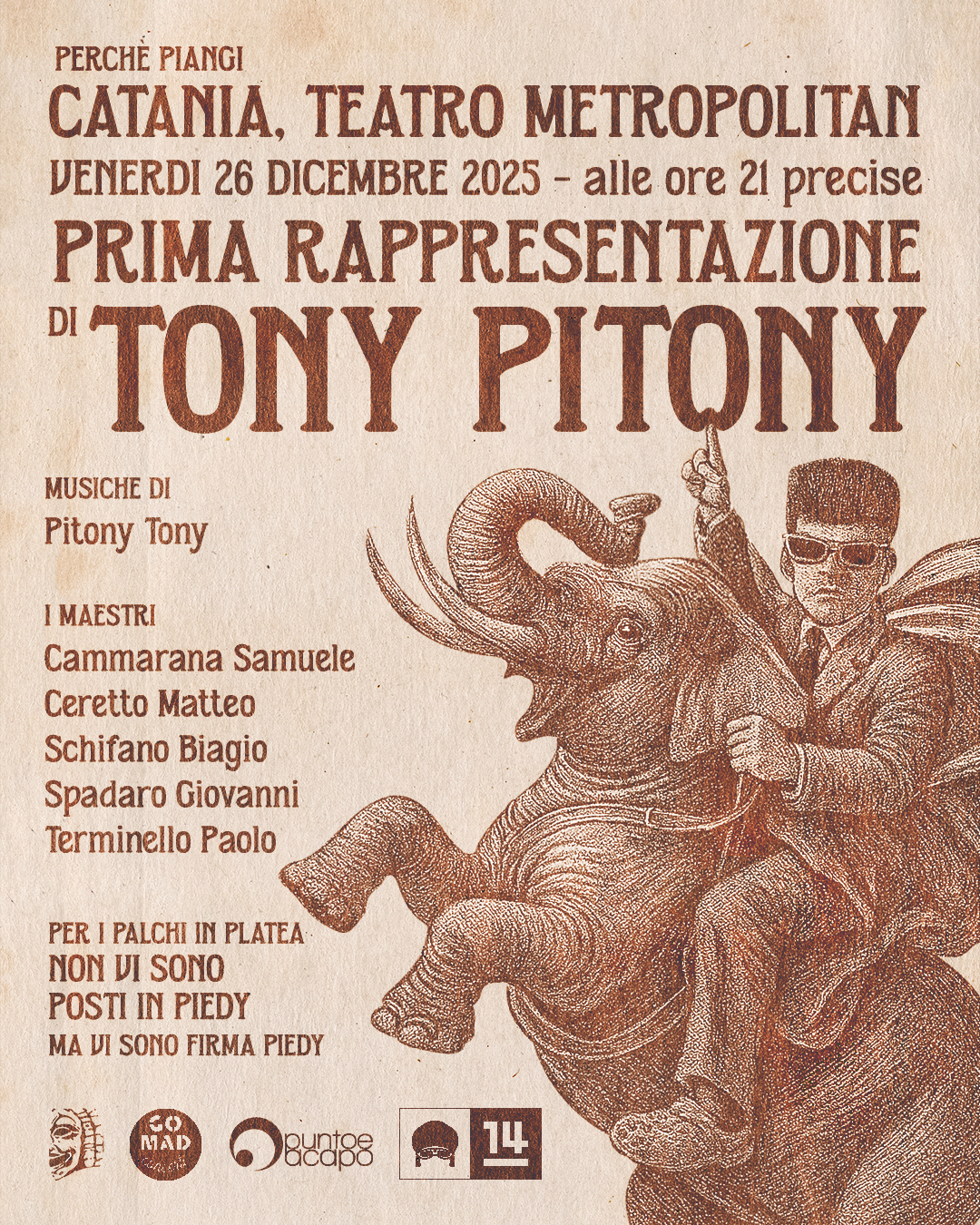 Tony Pitony — Teatro Metropolitan, Catania — 26 dicembre 2025