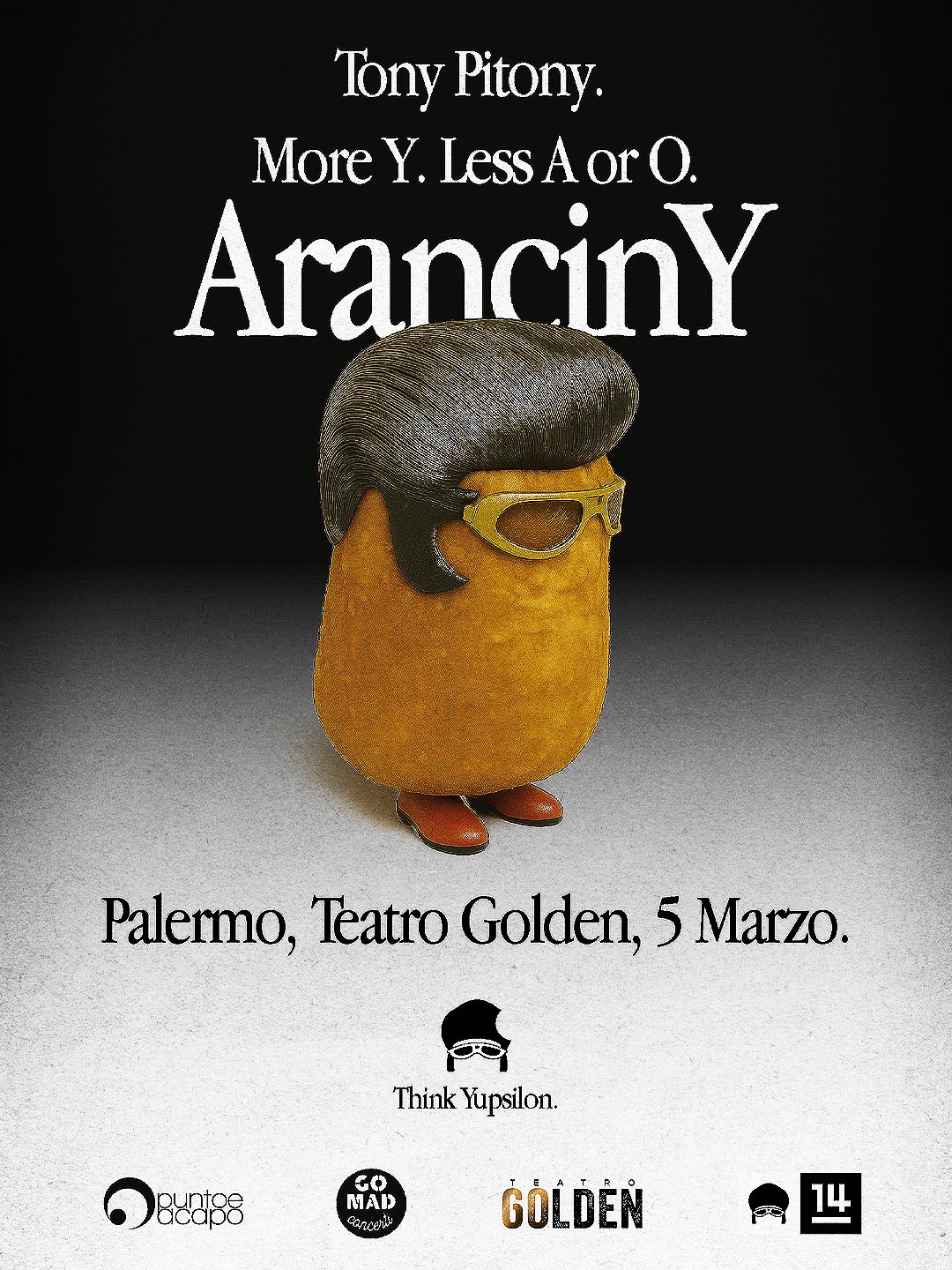 Tony Pitony — Teatro Golden, Palermo — marzo 2026